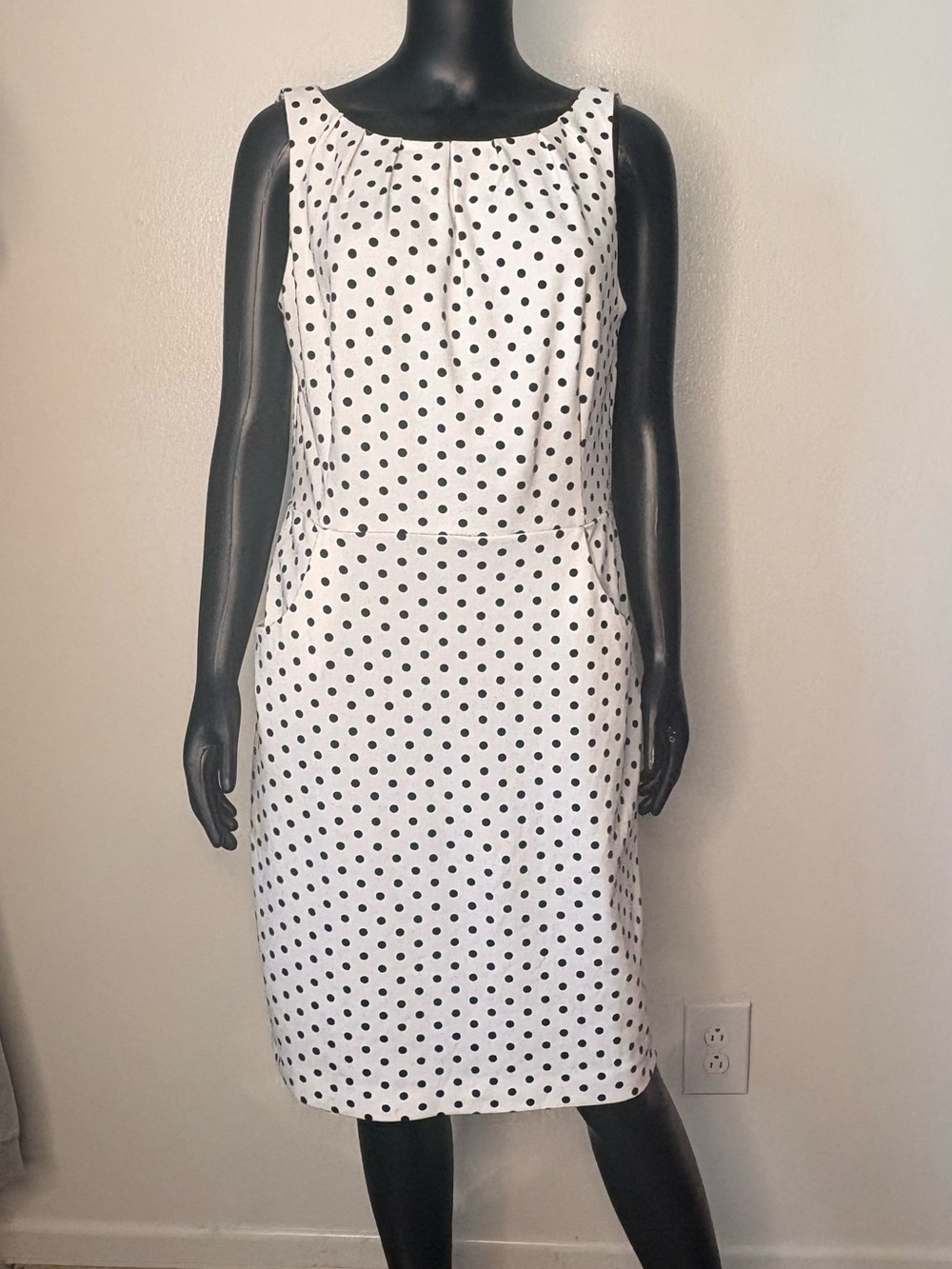 Ralph Lauren White Dress with Black Polka Dots
